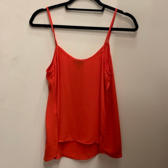 TOPSHOP Basic Red Chiffon Cami Top - Picture 4 of 7